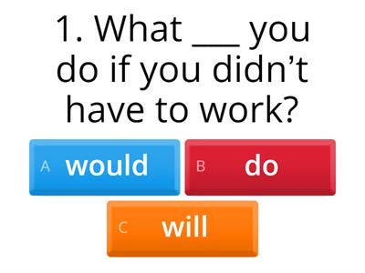 Second conditional -  