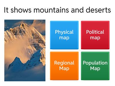 Types of Maps Study Game