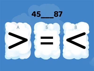 Порівняння чисел у межах 100