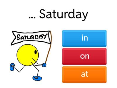 Prepositions of time