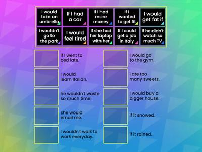 Second Conditional_match_up #my_teaching_stuff