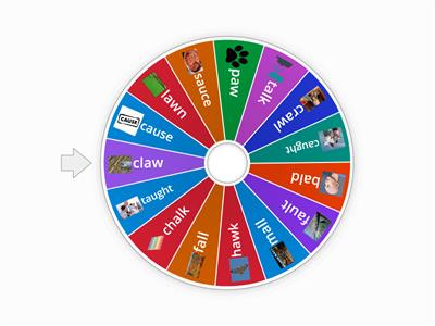 diphthongs with the "aw" sound