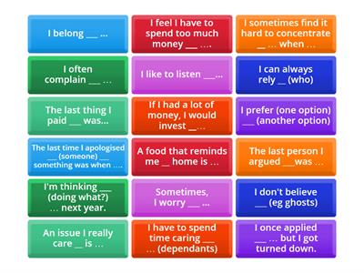 Verb + preposition Conversation