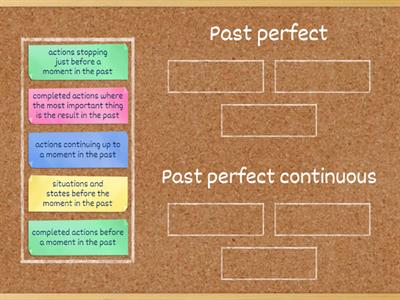 Past perfect / Past perfect continuous