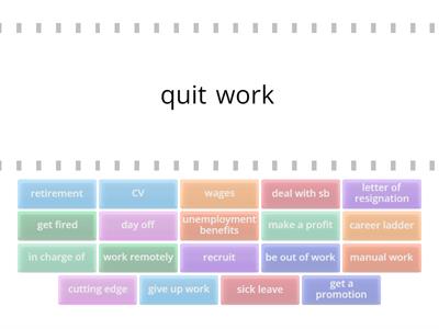  Work- vocabulary