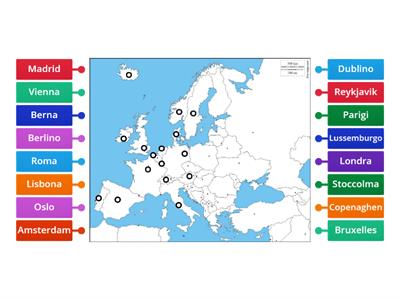 INDOVINA LE CAPITALI - EUROPA OCCIDENTALE / EUROPA DEL NORD