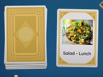 Meals flashcards. 