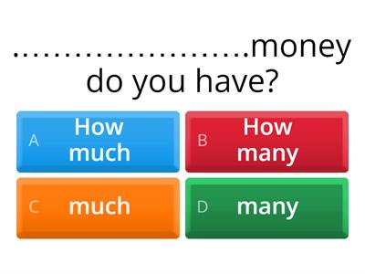 how much, how many
