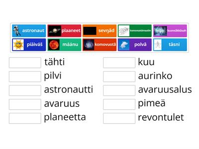 Komovuotâ -Avaruus yhdistä sanat