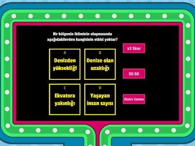 Sosyal Bilgiler 5. Sınıf Türkiye’de İklimler