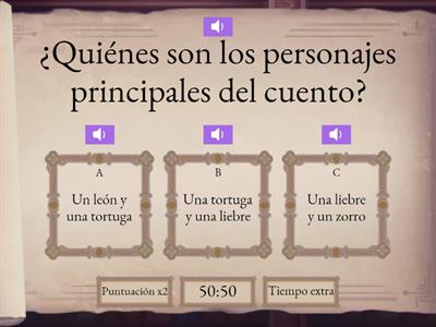 Juego: "La carrera de la tortuga y la liebre"