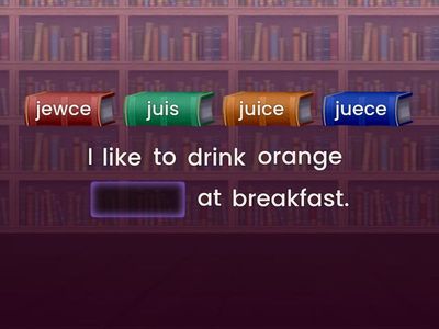 Complete the Sentence - ew, ui, ue