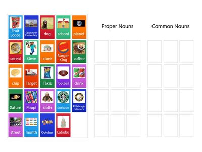Common and Proper Nouns