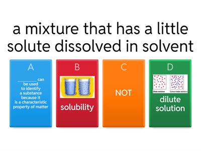 Concentration and Solubility