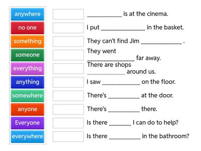 Someone, something, anything...