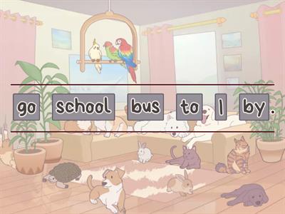 Present Simple - Put the sentences and questions in order