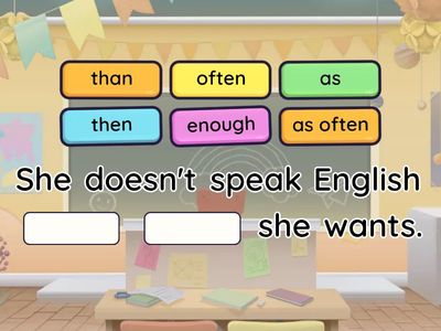 EF pre-inter 5C Comparatives, adjectives, adverbs, as + as, enough