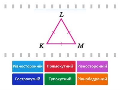 5 клас НУШ Види трикутників