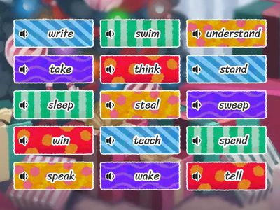 Irregular Verbs English Class A2 SLEEP - WRITE