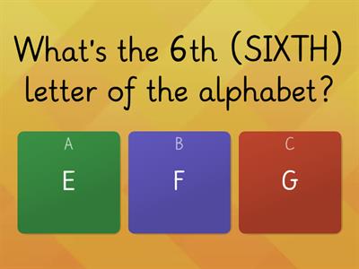 ORDINAL NUMBERS