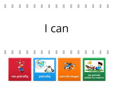 fiszki i can/i cant ok.kl.1 