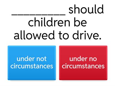Advanced - Inversion Quiz