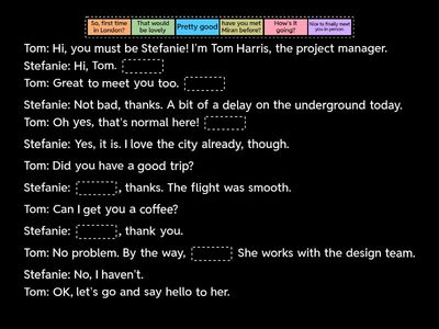 Business Partner B1+ Unit 1 - First Meetings Dialogue