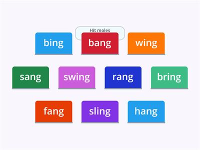   Rule Breakers/ Closed Syllables- (ing)  (ang) 