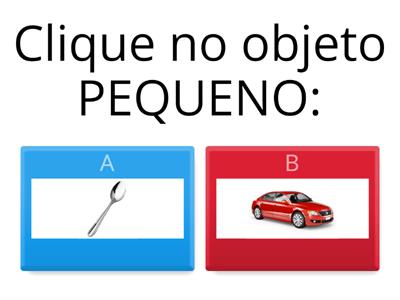 Conceitos: GRANDE/PEQUENO - GORDO/MAGRO