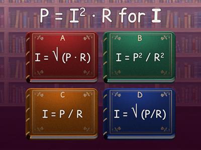 Transpose the following formulae