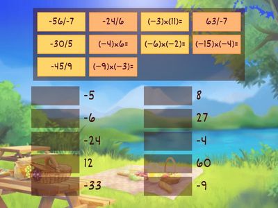 Mutipyling and Dividing Negative and Positive Numbers