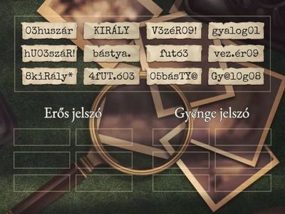 Erős-gyenge jelszó (Sakkpalota)