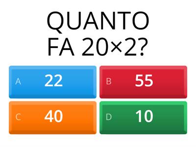 matematica seconda elementare