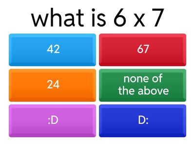 The easiest math quiz ever