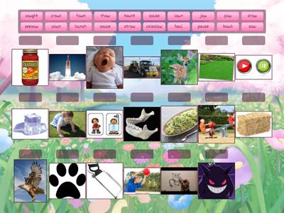 Match Up aw, au, al, augh, ought