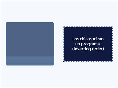 Forming questions in Spanish