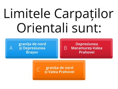 Carpații Orientali și Carpații Meridionali