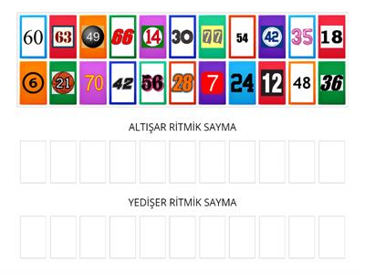 RİTMİK SAYMA ( 6-7)