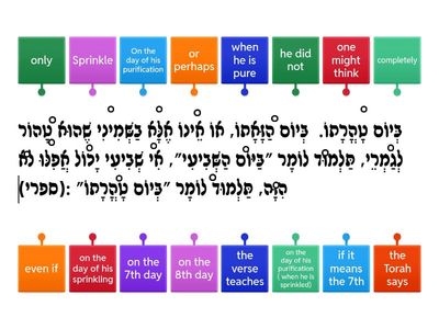 Rashi 9 Perek vav parshas naso 