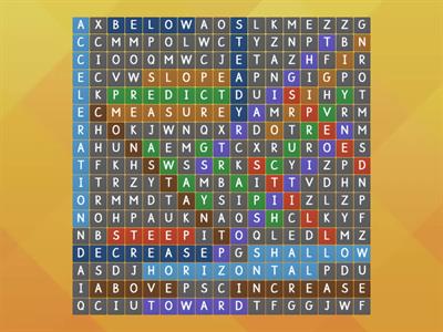 Physics motion vocab wordsearch