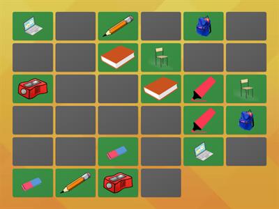 MEMORY: oggetti scolastici