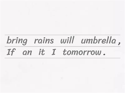 First Conditional