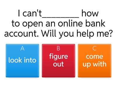 Optimise B2, phrasal verbs