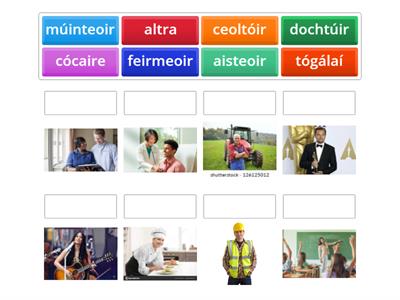 professions as gaeilge
