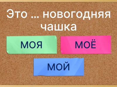 МОЙ, МОЯ, МОЁ