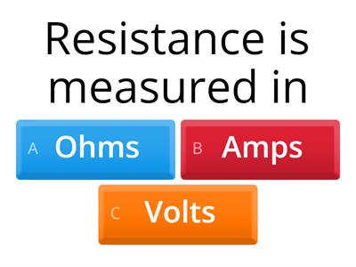 Resistance quiz