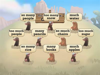 mole - many / much phrases
