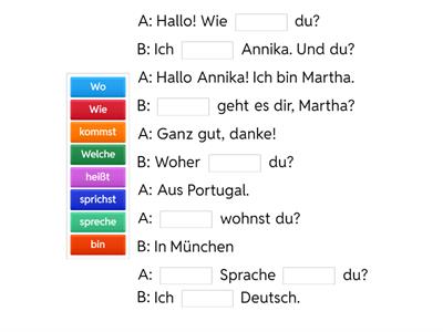 Dialog - sich vorstellen