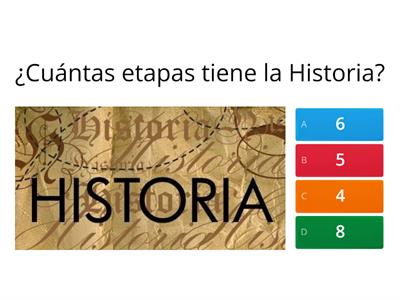 Etapas de la Historia