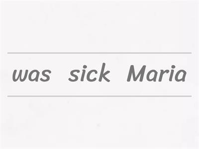 Past was/were sentences